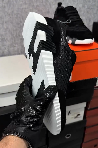 N111903 Crocodile Pattern Business Casual Leather Shoes