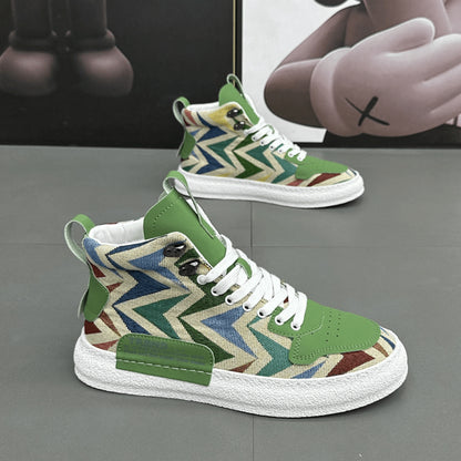 N0515 New high-top fashion breathable sneakers