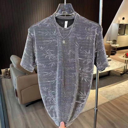 N0627 High-end men's versatile breathable casual short-sleeved