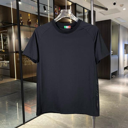 N0614 High quality casual versatile breathable mesh men's T-shirt