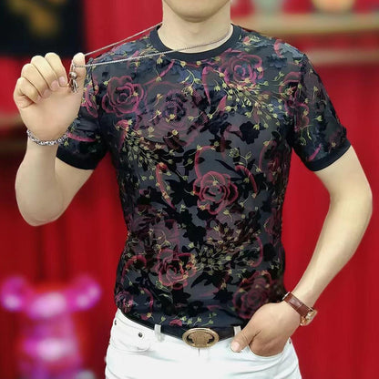 N0627 Summer fashion all-match handsome T-shirt