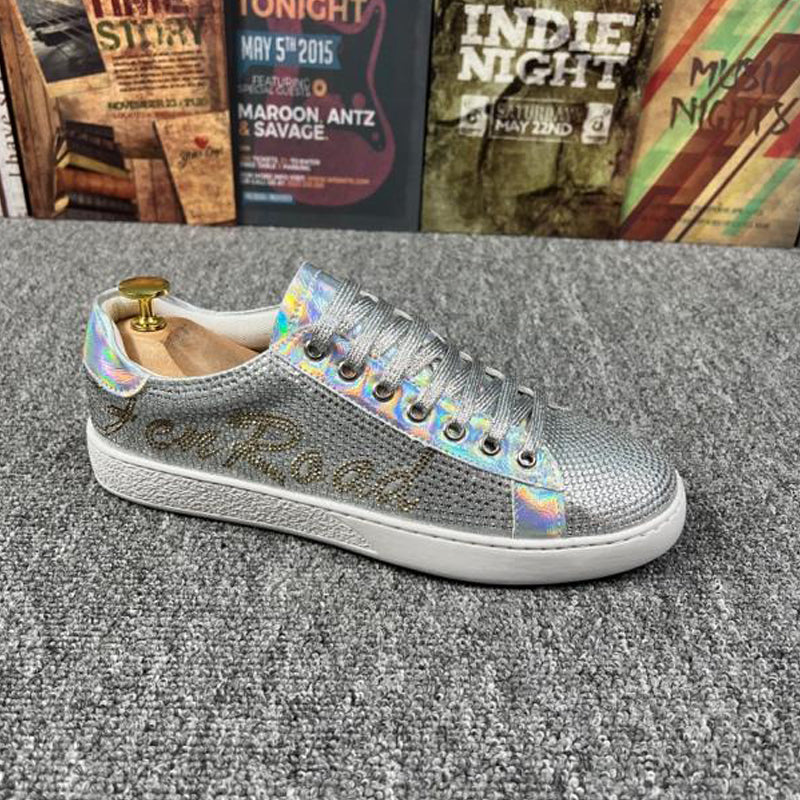 N0612 New style casual trendy fashion rhinestone sneakers