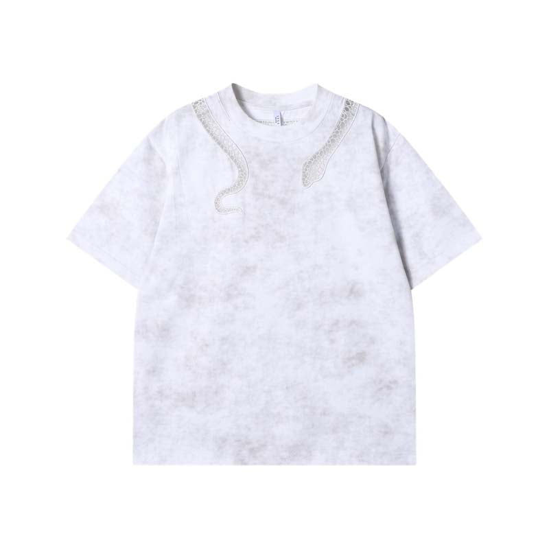 Men's Snake Hollowed Out Loose T-shirt