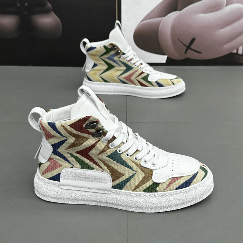 N0515 New high-top fashion breathable sneakers