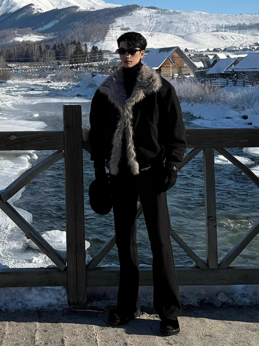 Winter Thick Lapel Cotton Jacket