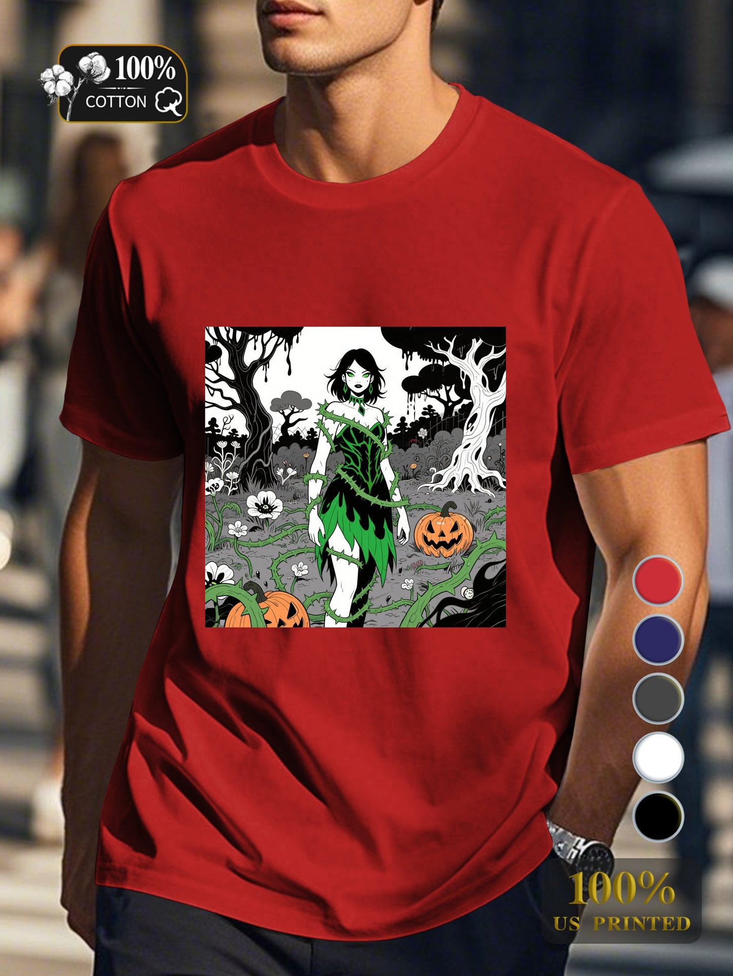 N0708 1 2 Men's pure cotton Tshirt Comfort Fit