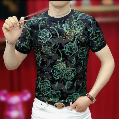 N0627 Summer fashion all-match handsome T-shirt