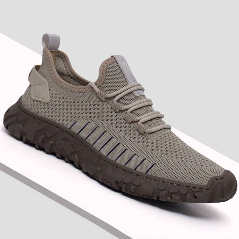 N0607 Men's casual breathable mesh versatile flying woven shoes