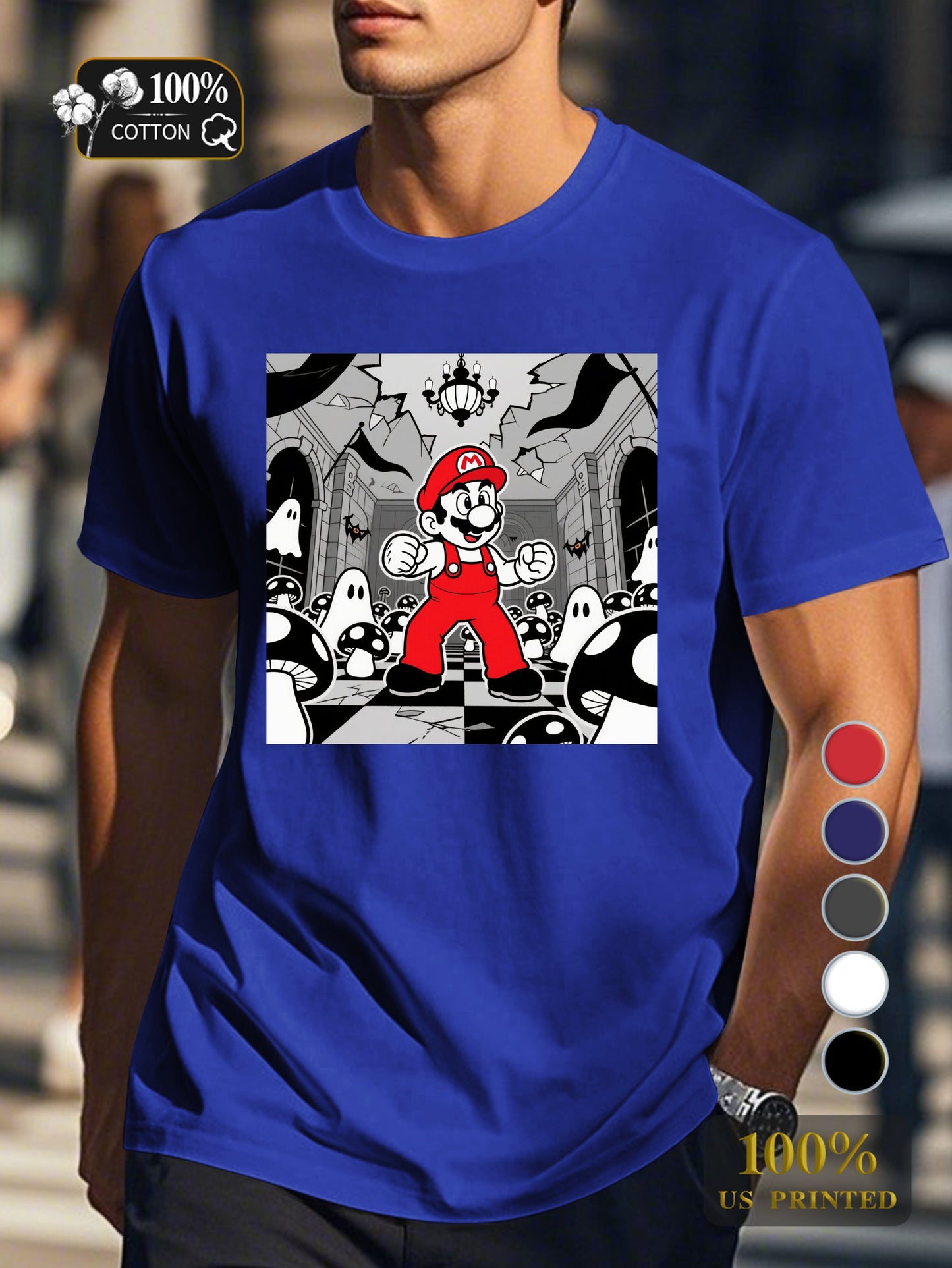N0708 1 1 Men's pure cotton Tshirt Comfort Fit