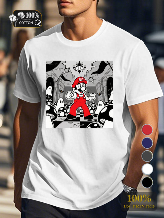 N0708 1 1 Men's pure cotton Tshirt Comfort Fit