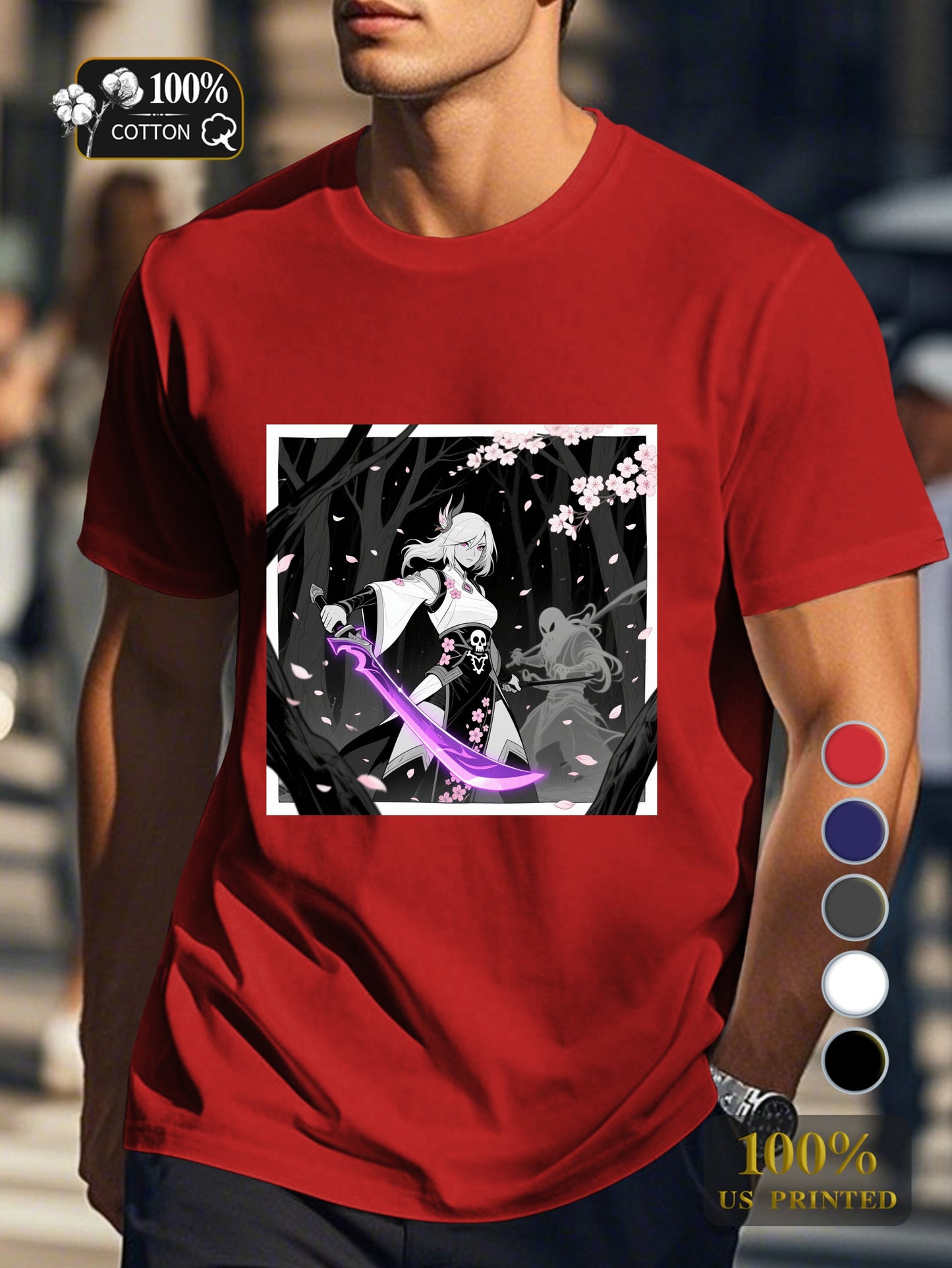 N0708 1 4 Men's pure cotton Tshirt Comfort Fit
