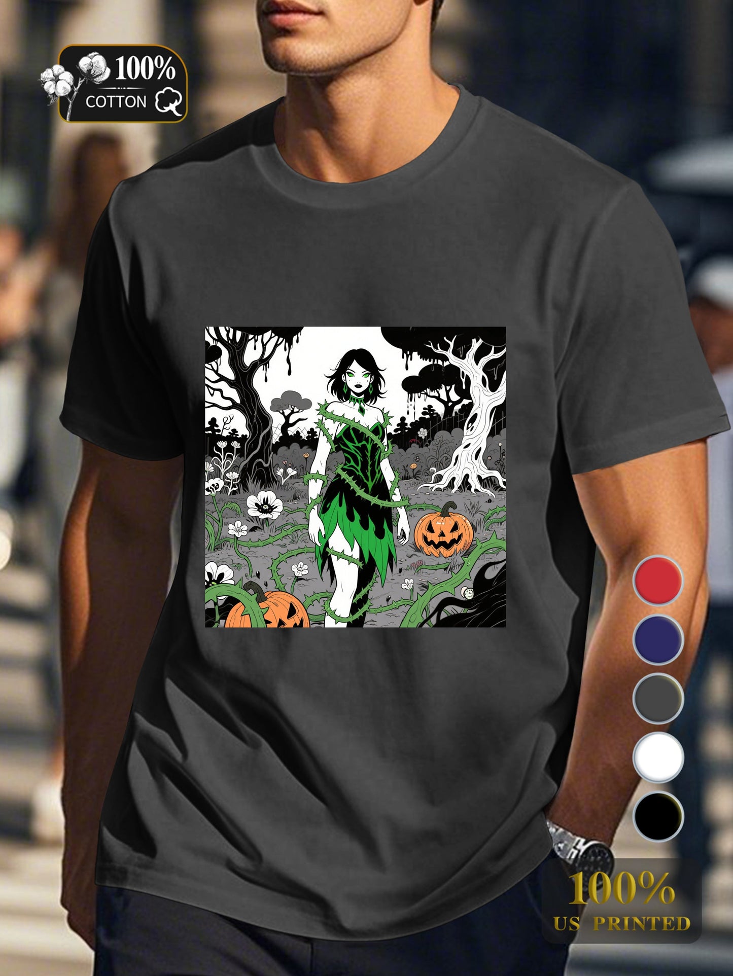 N0708 1 2 Men's pure cotton Tshirt Comfort Fit