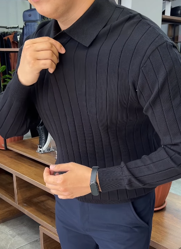 Men's Classic Polo Sweater