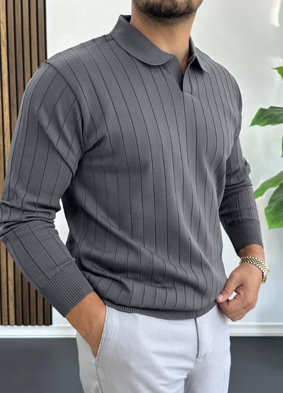 Men's Classic Polo Sweater