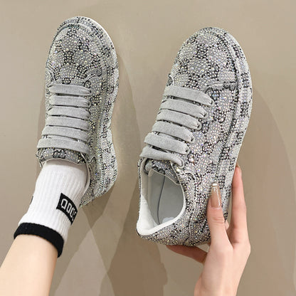 N0522 New Fashionable and Versatile Rhinestone Women's Shoes