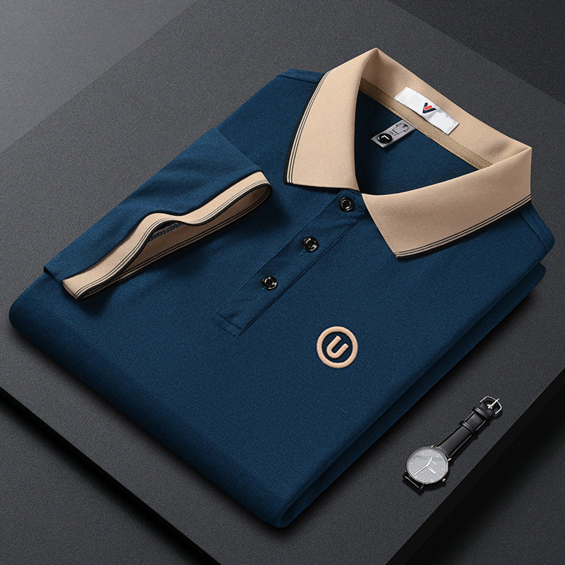 2023 Summer Light Luxury Embroidered Polo Shirt-Father's Day Gift