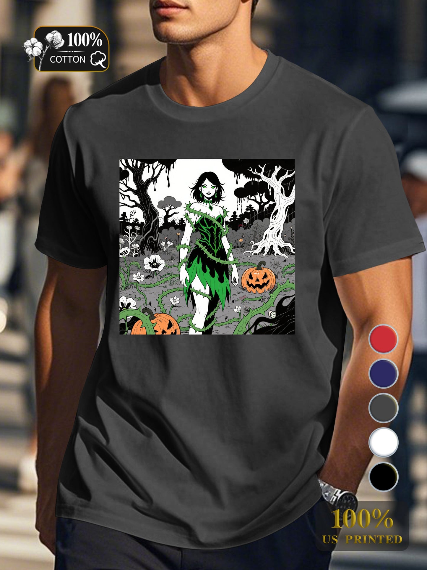 N0708 1 2 Men's pure cotton Tshirt Comfort Fit