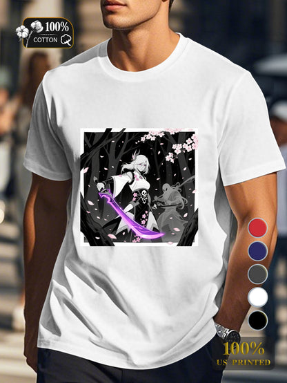 N0708 1 4 Men's pure cotton Tshirt Comfort Fit