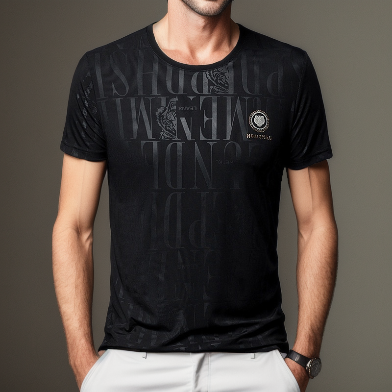 2023 Men's Fashion Ice Silk T-Shirt