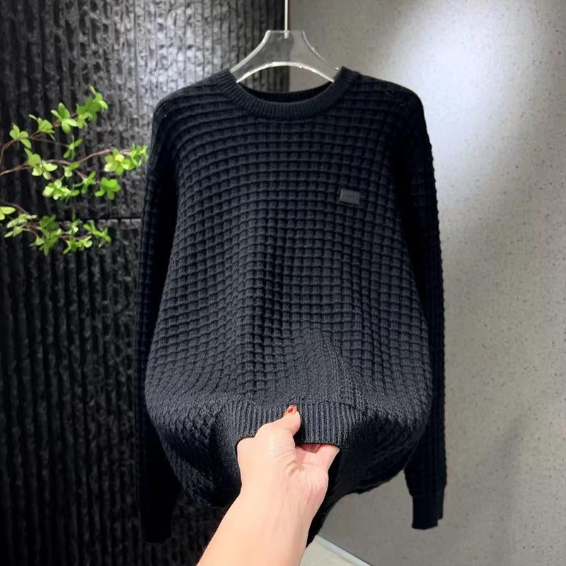 N1010 2024 new men's three-dimensional stitching sweater