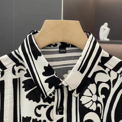 N0830 New Men's Light Luxury Shirt