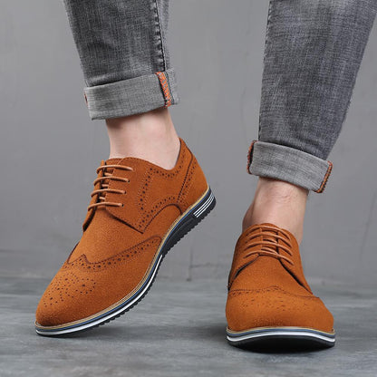 N0115 New Men's Nubuck Low-Top Shoes