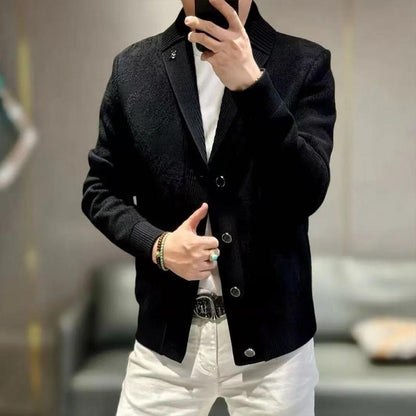 N1009 Men's new light luxury knitted jacket