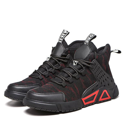 Anti Impact and Wear-resistant High Top Men's Boots, Anti Slip Construction Site Safety Protective Shoes