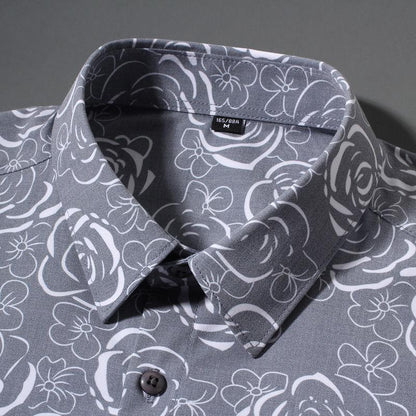 N0827 New Men's High-End Printed Shirts