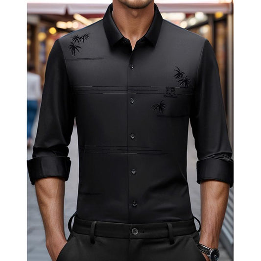 N0914 Men's new high-stretch shirt