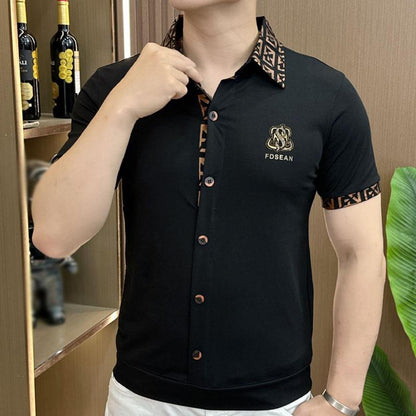 N0621 Summer fashion casual versatile short-sleeved shirt