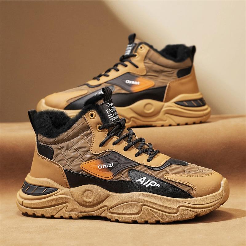 N0103 Men's winter warm high top casual shoes