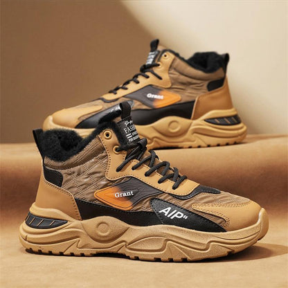 N0103 Men's winter warm high top casual shoes