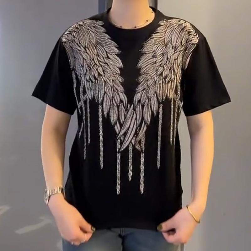D5241 New Summer Rhinestone T-shirt