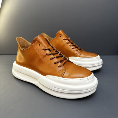 Men's high-end genuine leather sneakers