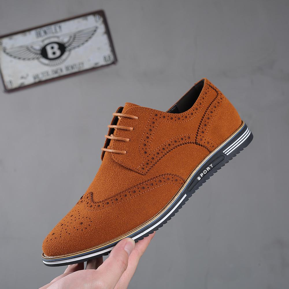 N0115 New Men's Nubuck Low-Top Shoes