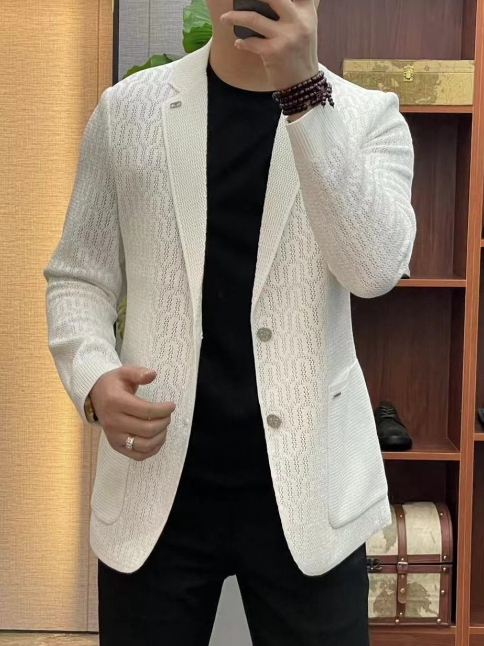 Men's Knitted Casual Suit