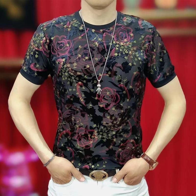 N0627 Summer fashion all-match handsome T-shirt