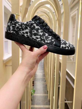 Men's casual ink pattern sneakers