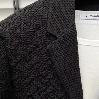 N0918 Men's new three-dimensional knitted jacket