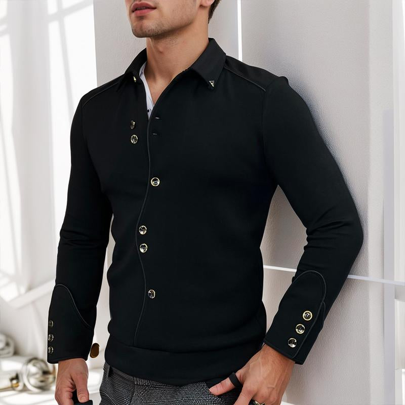 N1101 2024 new men's fashion light luxury handsome shirt