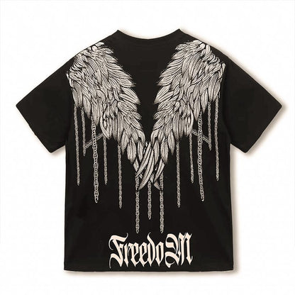 D5241 New Summer Rhinestone T-shirt