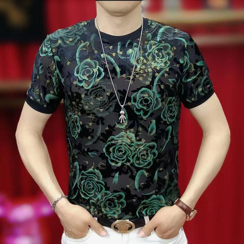 N0627 Summer fashion all-match handsome T-shirt