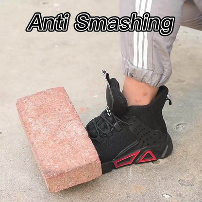 Anti Impact and Wear-resistant High Top Men's Boots, Anti Slip Construction Site Safety Protective Shoes