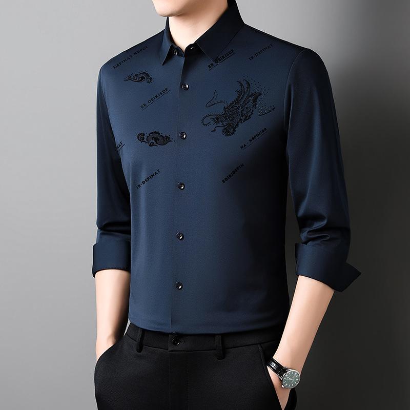 D4284 Men's Elastic Shirt【Buy 2 Get Free Shipping】