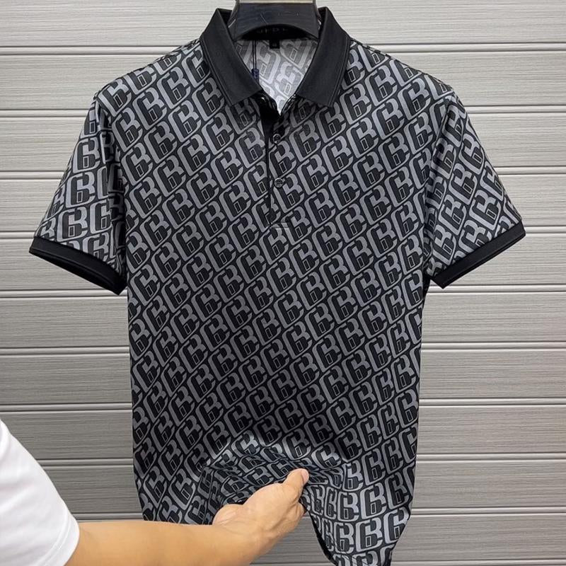 N0718 Summer new fashion lapel short sleeves