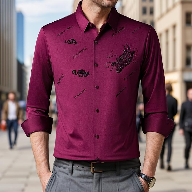 D4284 Men's Elastic Shirt【Buy 2 Get Free Shipping】