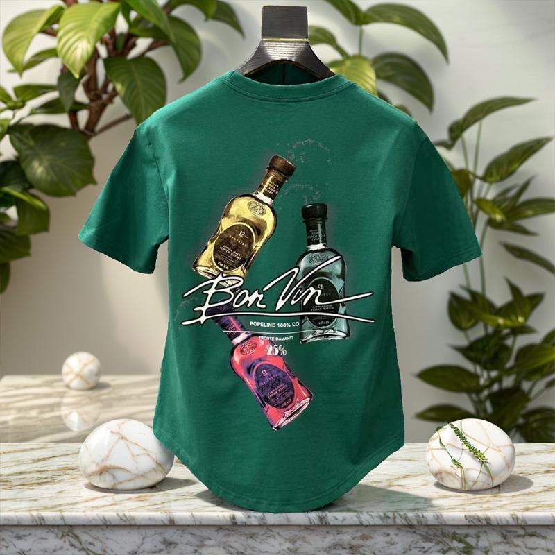 N0705 Summer casual trendy all-match printed T-shirt