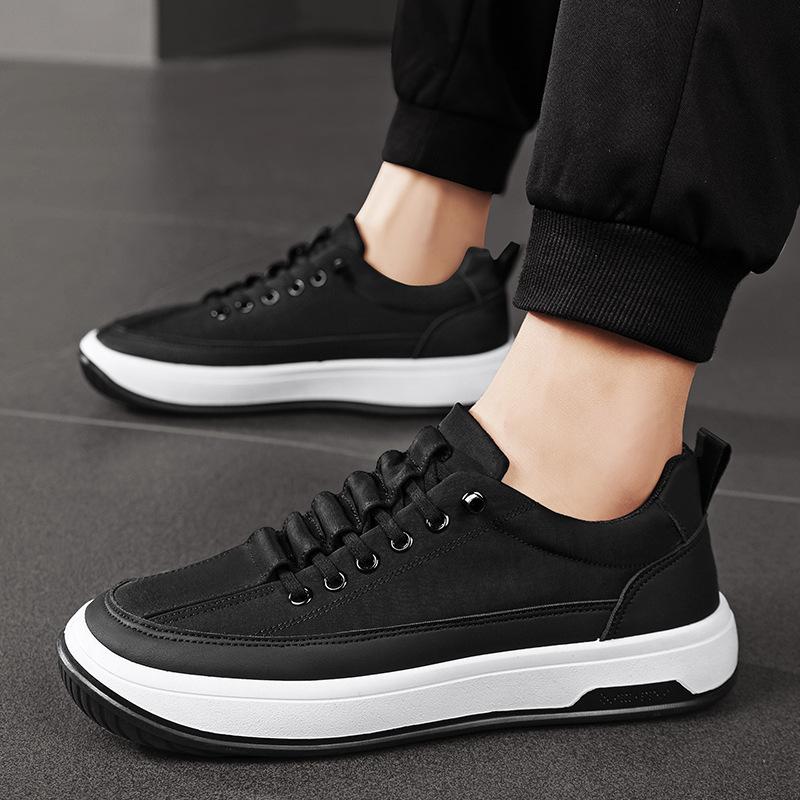 High quality ice silk cloth breathable low top men's shoes