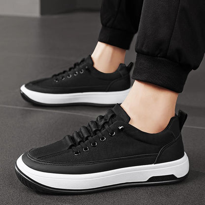 High quality ice silk cloth breathable low top men's shoes